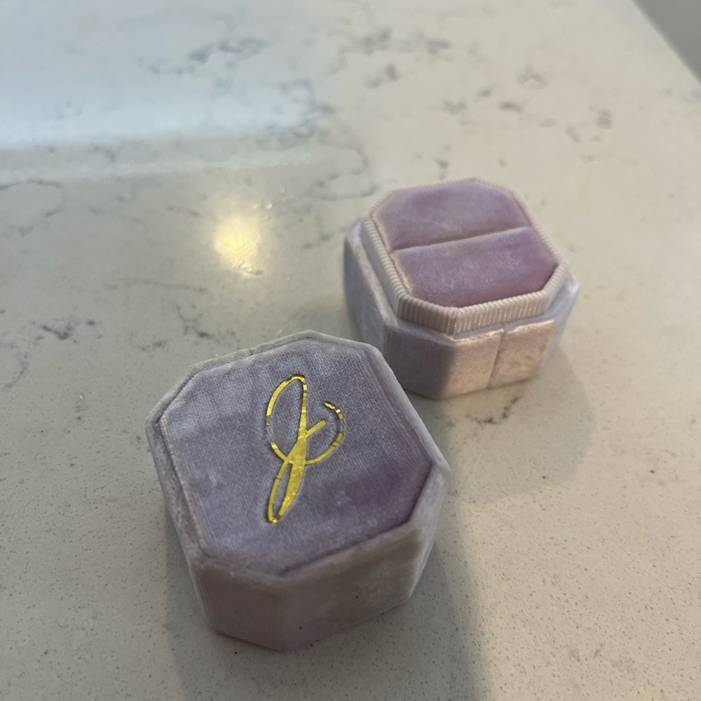 The MRS BOX ‘J’ Lavender Initial